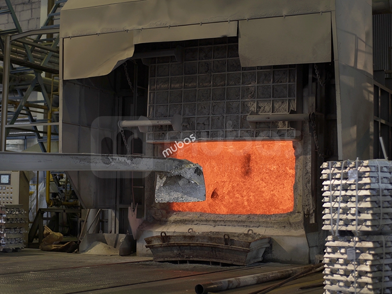 Aluminum injection casting Melting facility